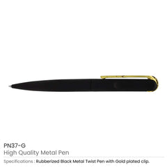 Custom Printed Rubberized Metal Pens | Logo Branding Corporate Gift | UAE Delivery | Yalla Printing UAE