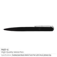 Custom Printed Rubberized Metal Pens | Logo Branding Corporate Gift | UAE Delivery | Yalla Printing UAE