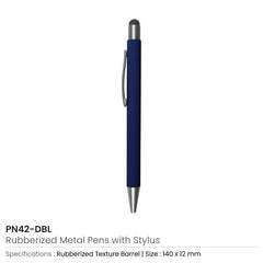 Custom Printed Rubberized Stylus Metal Pens | Logo Branding Corporate Gift | UAE Delivery | Yalla Printing UAE