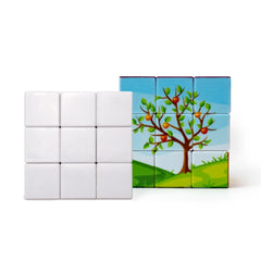 Promotional Rubik's Cube Puzzles White | Restaurant & Takeaway Branding – Yalla Printing UAE