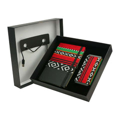Custom Printed Sadu Design Corporate Gift Sets With Notebook And Powerbank A5 - Cardboard / Corrugated Board | Custom Packaging Printing | Free Design Support | Yalla Printing UAE