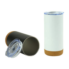 Custom Printed Travel Tumbler with Cork Base 450ml Stainless Steel - Ramadan Gifts | Custom Packaging Printing | Free Design Support | Yalla Printing UAE
