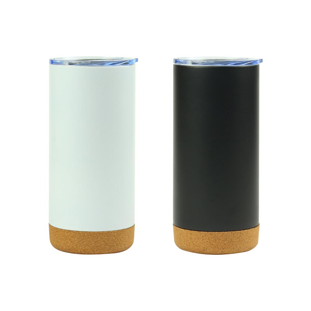 Travel Tumbler with Cork Base 450ml Stainless Steel | Custom Packaging Printing | Free Design Support | Yalla Printing UAE