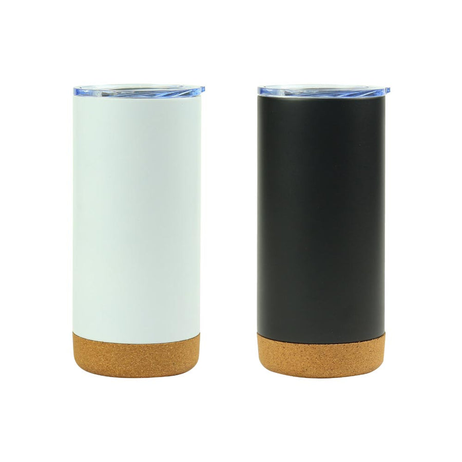 Travel Tumbler with Cork Base 450ml Stainless Steel | Custom Packaging Printing | Free Design Support | Yalla Printing UAE
