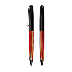 Sadu Design Metal Pens Matte Finish with Twist Action Mechanism and Blue Ink | Custom Packaging Printing | Free Design Support | Yalla Printing UAE