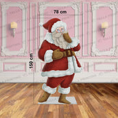 150 cm Santa Claus Cutout Standee – Christmas Foam Board Decoration | Festive Event Display | Yalla Printing UAE