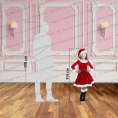110 cm Santa Girl Cutout Standee – Christmas Foam Board Decoration | Kids Photo Prop | Yalla Printing UAE