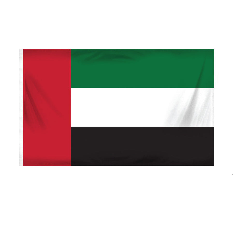 Custom Printed UAE Flags In Satin Material Size 150 X 90 CM | Exhibitions, Conferences, Corporate Events | Yalla Printing UAE