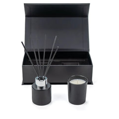 Scented Candle and Aroma Reed Diffuser with 6 Pcs Sticks Gift Sets | Custom Packaging Printing | Free Design Support | Yalla Printing UAE