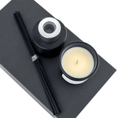 Scented Candle and Aroma Reed Diffuser with 6 Pcs Sticks Gift Sets | Custom Packaging Printing | Free Design Support | Yalla Printing UAE