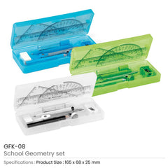 Custom Printed School Geometry Sets | Logo Branding Corporate Gift | UAE Delivery | Yalla Printing UAE