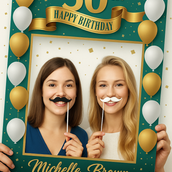 إطار مقطوع مخصص لصورة شخصية على شكل Instagram - مثالي لأي حدث!