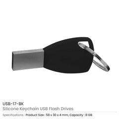 Custom Printed Silicone Keychain USB Flash 8Gb | Exhibitions, Conferences, Corporate Events | Yalla Printing UAE