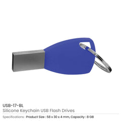 Custom Printed Silicone Keychain USB Flash 8Gb | Exhibitions, Conferences, Corporate Events | Yalla Printing UAE