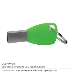 Custom Printed Silicone Keychain USB Flash 8Gb | Exhibitions, Conferences, Corporate Events | Yalla Printing UAE