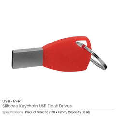 Custom Printed Silicone Keychain USB Flash 8Gb | Exhibitions, Conferences, Corporate Events | Yalla Printing UAE