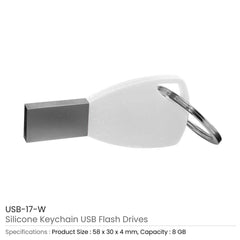 Custom Printed Silicone Keychain USB Flash 8Gb | Exhibitions, Conferences, Corporate Events | Yalla Printing UAE