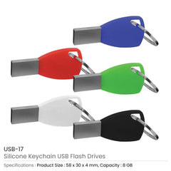 Custom Printed Silicone Keychain USB Flash 8Gb | Exhibitions, Conferences, Corporate Events | Yalla Printing UAE