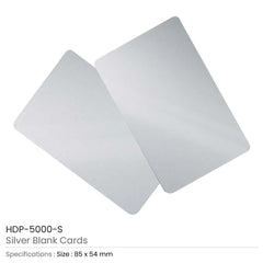 Custom Printed Silver Ultra Id Cards | Logo Branding Corporate Gift | UAE Delivery | Yalla Printing UAE