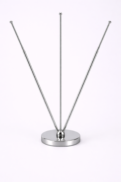 Custom Table Top Flag Stand – Standard Size Satin Double Side Desk Flag with V Shape Silver Pole for 3 Flags | Custom Sticker & Label Printing | Free Design Support | Yalla Printing UAE