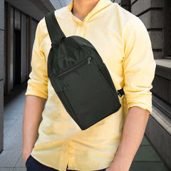 Custom Printed Sling Crossbody Bags In Black Nylon Material | Custom Branded Bag | UAE Delivery | Yalla Printing UAE