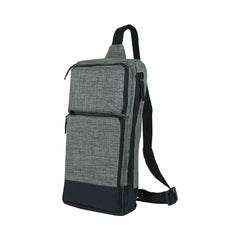 Custom Printed Sling Crossbody Bags In Grey And Black Polyester Material - Premium Polyester Fabric | Premium Signage & Display Printing | Free Design Support | Yalla Printing UAE