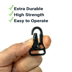Custom Printed Sling Snap Carabiner Hook In Black Matt Finish | Logo Branding Corporate Gift | UAE Delivery | Yalla Printing UAE