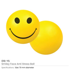 Custom Printed Smiley Face Anti Stress Balls | Logo Branding Corporate Gift | UAE Delivery | Yalla Printing UAE