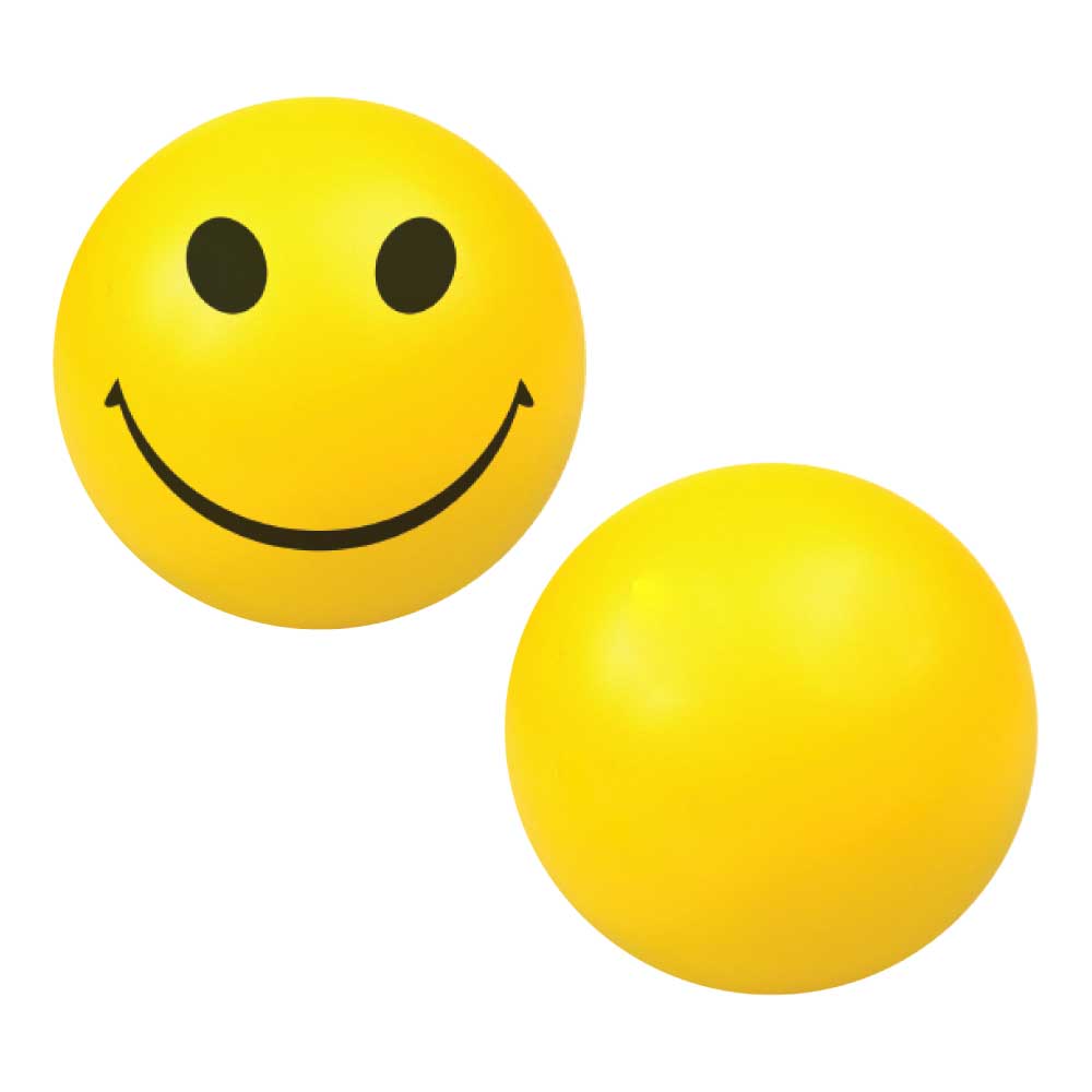 Custom Printed Smiley Face Anti Stress Balls | Logo Branding Corporate Gift | UAE Delivery | Yalla Printing UAE
