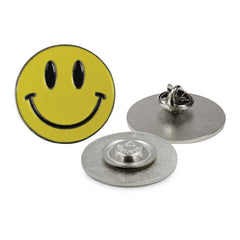 Custom Printed Smiley Metal Badges - Stainless Steel | Corporate Award & Recognition Gift | UAE Delivery | Yalla Printing UAE