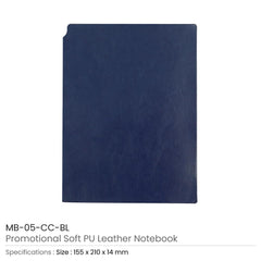 Soft PU Leather A5 Notebooks with Ribbon Bookmark | Custom Packaging Printing | Free Design Support | Yalla Printing UAE
