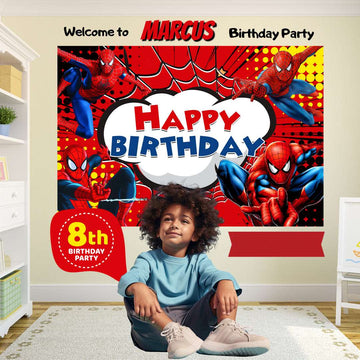 Unleash the Hero Within with Spiderman Birthday Banner