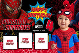 Swing into Action" Personalized Birthday Banner - Join the Spider-Man Adventure! - Yalla Printing