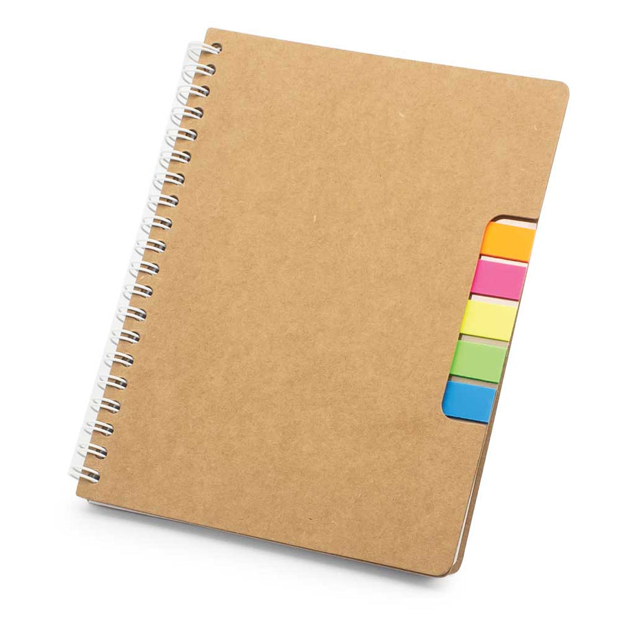 Custom Printed Spiral Notebook With Sticky Note And Pen - Cardboard / Corrugated Board | Exhibitions, Conferences, Corporate Events | Yalla Printing UAE