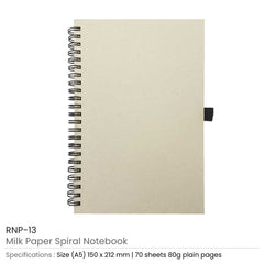 Custom Printed Spiral Notebooks A5 - Cardboard / Corrugated Board | Logo Branding Corporate Gift | UAE Delivery | Yalla Printing UAE