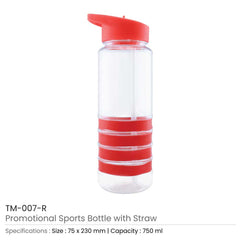 Custom Printed Water Bottle With Straw | Logo Branding Corporate Gift | UAE Delivery | Yalla Printing UAE