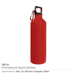 Custom Printed Promotional Sports Bottles - Stainless Steel | Logo Branding Corporate Gift | UAE Delivery | Yalla Printing UAE