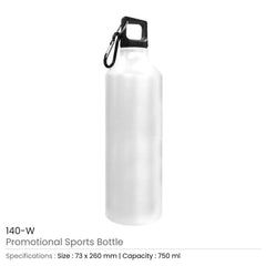 Custom Printed Promotional Sports Bottles - Stainless Steel | Logo Branding Corporate Gift | UAE Delivery | Yalla Printing UAE