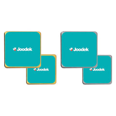 Custom Printed Square Flat Metal Badges - Stainless Steel | Corporate Award & Recognition Gift | UAE Delivery | Yalla Printing UAE
