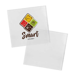 Square Glass Tea Coasters | Custom Packaging Printing | Free Design Support | Yalla Printing UAE