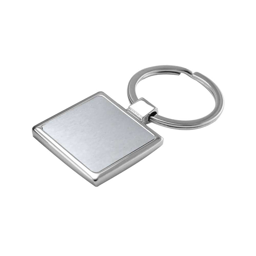Custom Printed Square Metal Keychains - Stainless Steel | Logo Branding Corporate Gift | UAE Delivery | Yalla Printing UAE