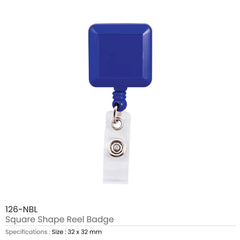 Custom Printed Square Badge Reels - Portable Structure | Corporate Award & Recognition Gift | UAE Delivery | Yalla Printing UAE