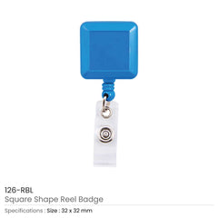 Custom Printed Square Badge Reels - Portable Structure | Corporate Award & Recognition Gift | UAE Delivery | Yalla Printing UAE