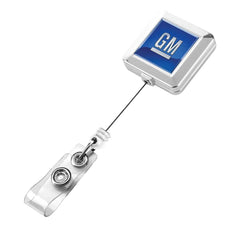 Custom Printed Square Badge Reels - Portable Structure | Corporate Award & Recognition Gift | UAE Delivery | Yalla Printing UAE