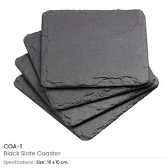 Square Slate Coaster | Custom Packaging Printing | Free Design Support | Yalla Printing UAE