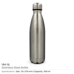 Custom Printed Water Bottles - Stainless Steel | Logo Branding Corporate Gift | UAE Delivery | Yalla Printing UAE