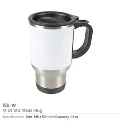 Custom Printed Stainless Steel Mugs - Stainless Steel | Logo Branding Corporate Gift | UAE Delivery | Yalla Printing UAE