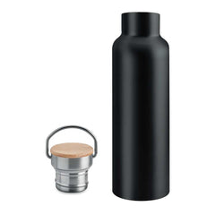Custom Printed Stainless Steel Bamboo Flask | Logo Branding Corporate Gift | UAE Delivery | Yalla Printing UAE