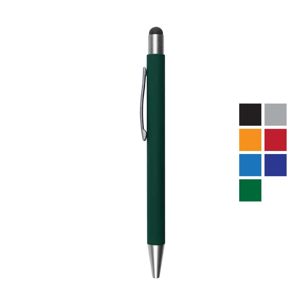 Custom Printed Rubberized Stylus Metal Pens | Logo Branding Corporate Gift | UAE Delivery | Yalla Printing UAE