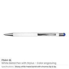 Custom Printed Stylus Metal Pens - Stainless Steel | Logo Branding Corporate Gift | UAE Delivery | Yalla Printing UAE